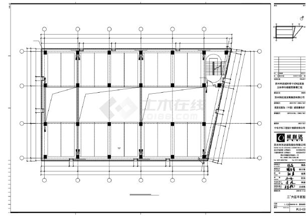 立体停车楼建筑幕墙工程图-图一