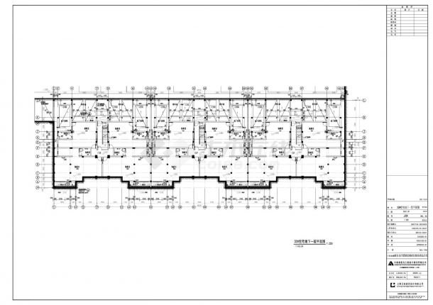 浦东高行镇5街坊5/3宗地块商品住宅-情景洋房地下一层平面CAD图.dwg-图一