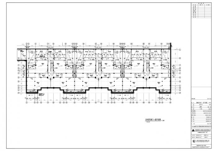 浦东高行镇5街坊5/3宗地块商品住宅-情景洋房地下一层平面CAD图.dwg_图1