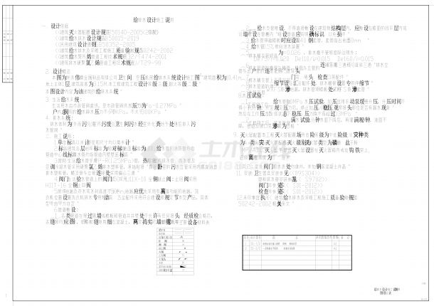 伟灏厕所给排水施工图设计低版本-图二