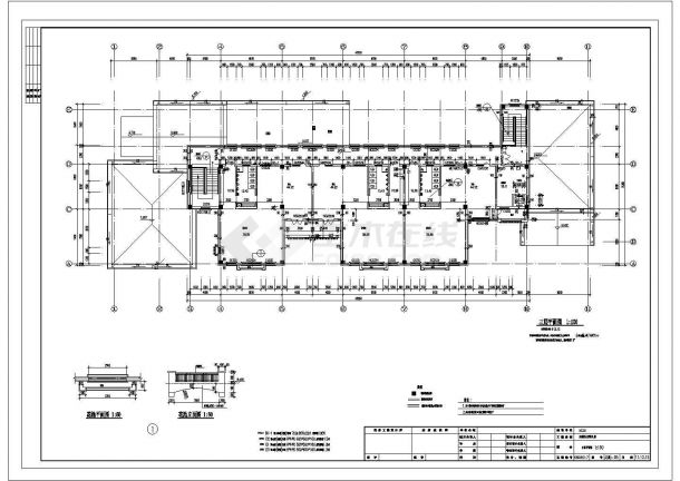 天鹅湾三期9班3层幼儿园建筑设计施工图-图一