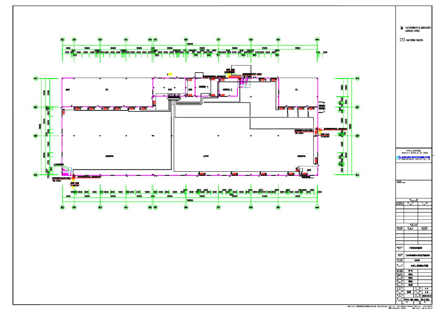 电动门，潜污泵配电平面图CAD