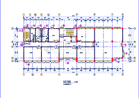  CAD drawing of a multi-storey office building in Nanjing - Figure 1