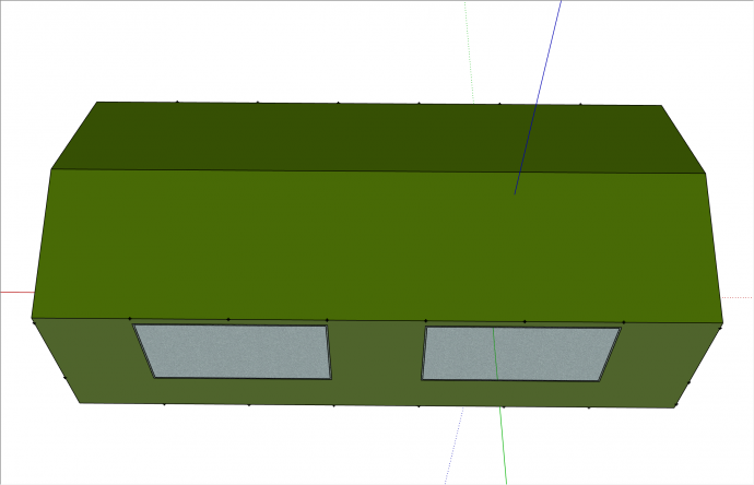 超大房屋形状SU帐篷模型_图1