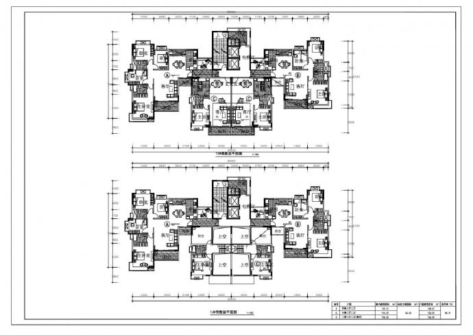 公寓住宅楼建筑设计图纸_图1