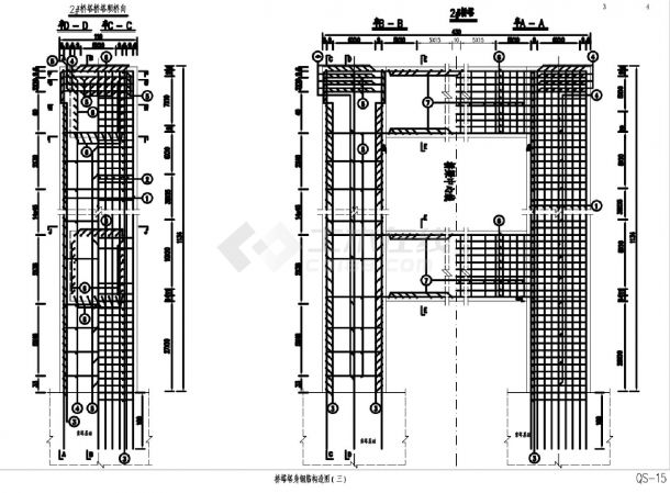 QS-15 桥塔塔身钢筋构造图CAD图.dwg-图二