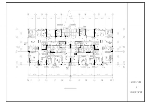 富源安置迁建小区工程--暖通CAD-图一