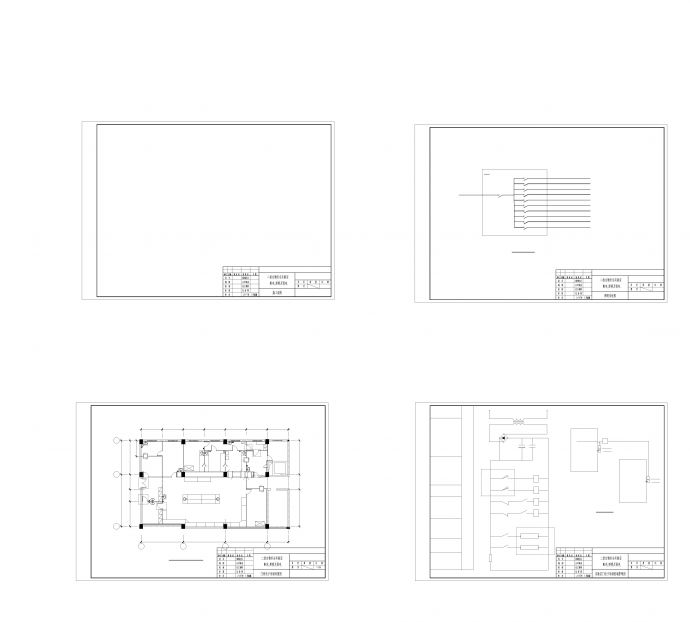 二级生物实验室电气CAD图纸_图1