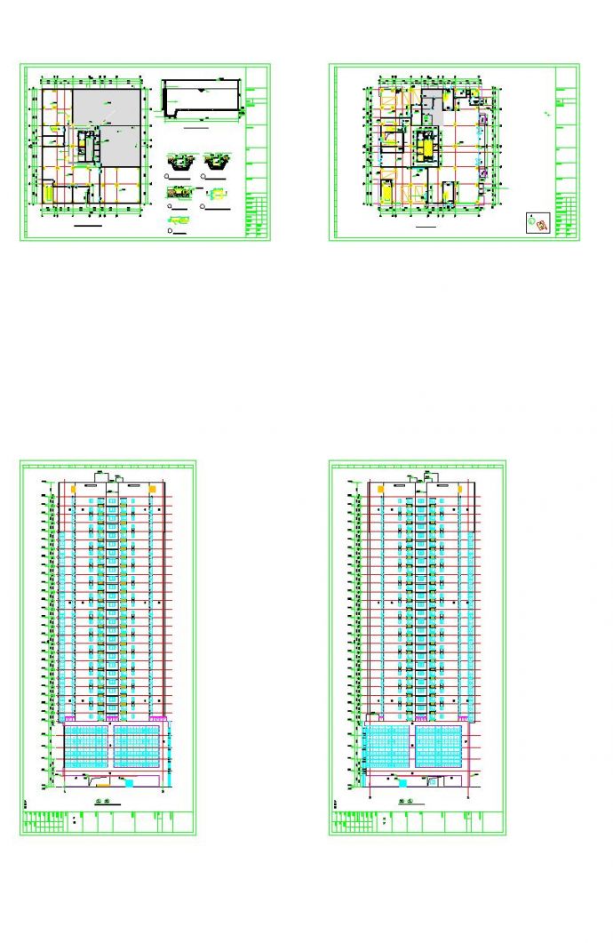 32层高层商住楼裙房商业建筑设计施工图_图1