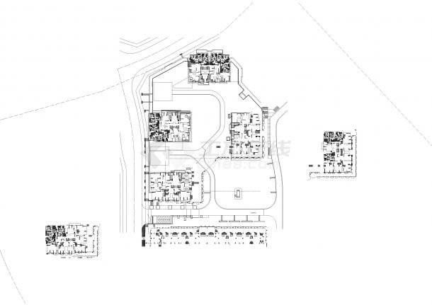 某建筑顶板平面图CAD-图一