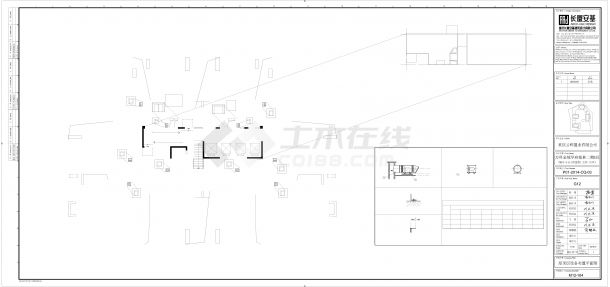 某建筑屋顶层平面图2CAD-图一