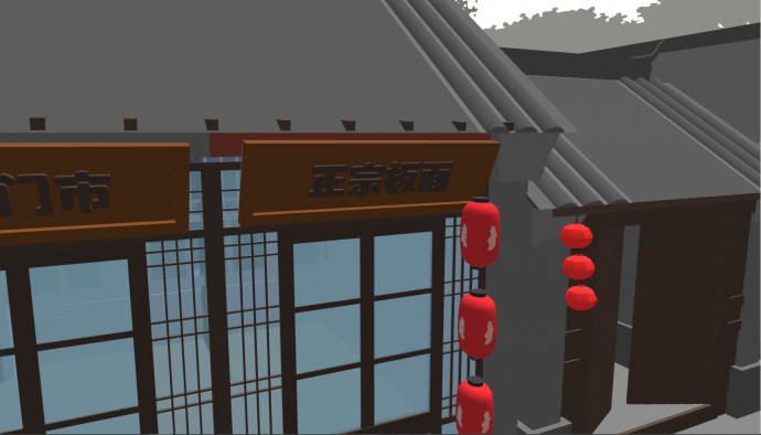 中式古典式商业街su模型_图1