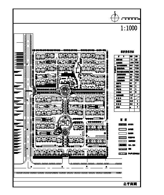 某住宅区总平面规划图-图一