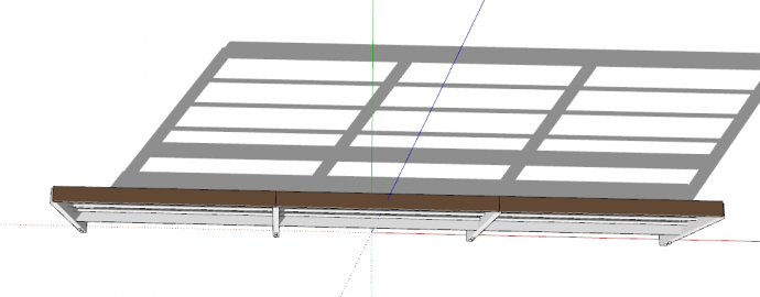 不锈钢钢丝栏杆su模型素材_图1