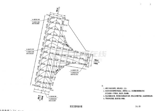 S-L-24交叉口竖向设计图CAD图.dwg-图二