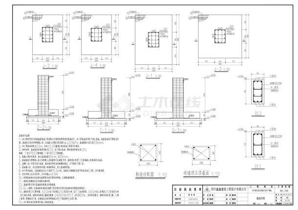 四川修正药业有限公司生产基地食堂 大礼堂结构CAD图.dwg-图一
