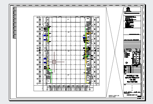 工业厂房-电气-生产用房(大)16一层-电力干线平面图_图1