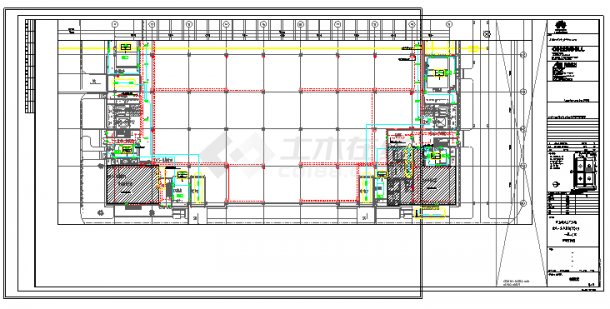 工业厂房-电气-生产用房(大)13一层-照明平面图-图一