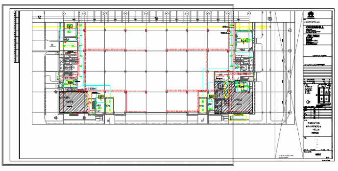 工业厂房-电气-生产用房(大)13一层-照明平面图_图1