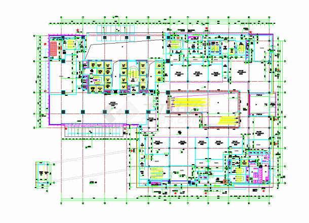 苏州知名地产超高层酒店建筑施工图CAD图纸-图二