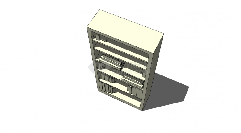 柜子多层高层木制su模型-图二