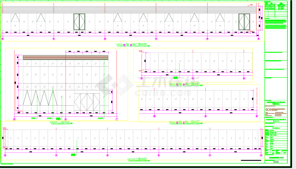 山东三层省级体育中心工程建筑施工图设计-门窗幕墙详图CAD图纸-图一