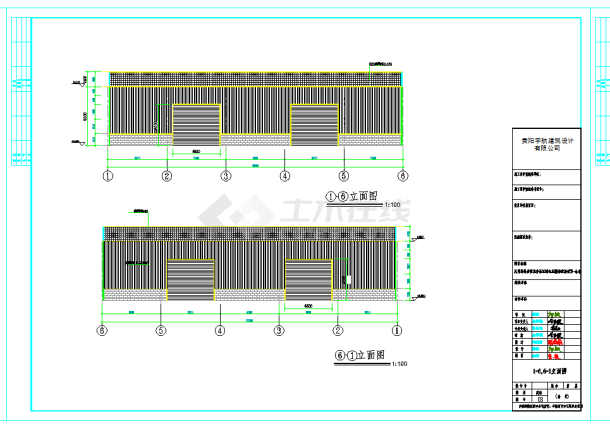某地环保设备厂房建筑图CAD图纸-图一