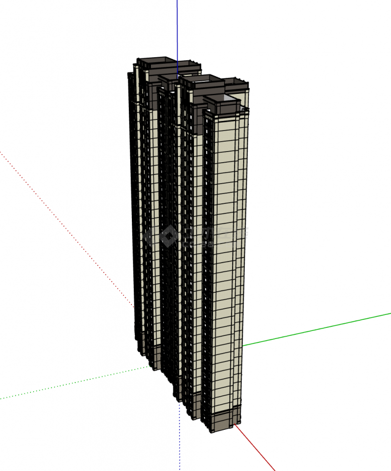 北欧高端住宅小区居住区规划建筑方案SU模型-图二