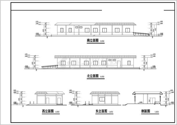某乡村大型中学建筑规划详图-图二