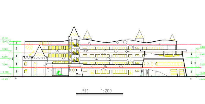某地幼儿园方案设计CAD图纸_图1