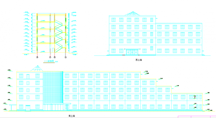 某地大型旅馆总图CAD图纸_图1