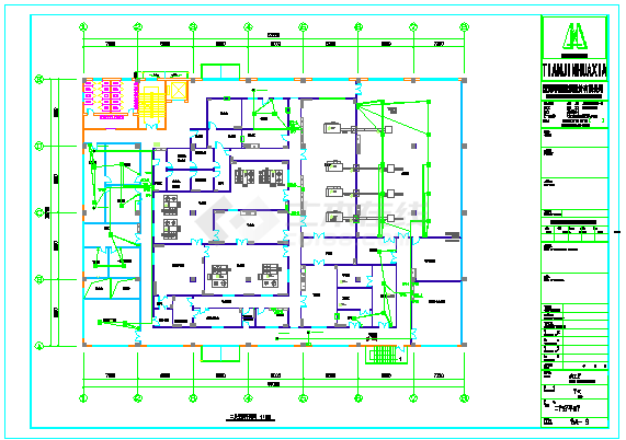 净化厂房电气设计施工图。-图一
