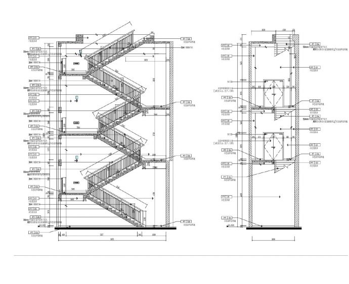 某某建筑楼梯间结构平面图CAD图_图1