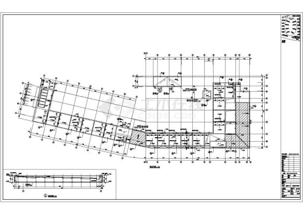 5层商场商业中心建筑设计施工图-图一