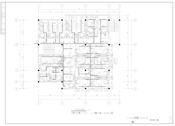 某宾馆消防施工图设计低版本-图二