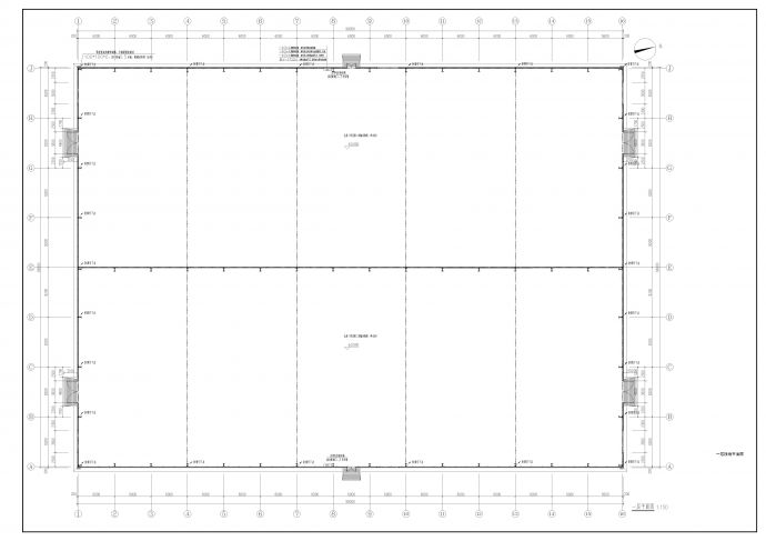 丙类单层钢结构仓库建筑结构水电设计施工图_图1