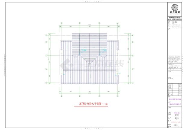 3层纪念展厅展馆建筑结构水暖电幕墙装饰设计施工图-图一