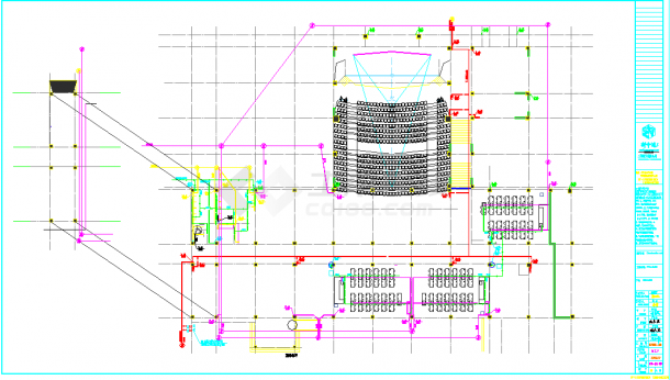 某地实验楼-给排水平面CAD图纸-图二