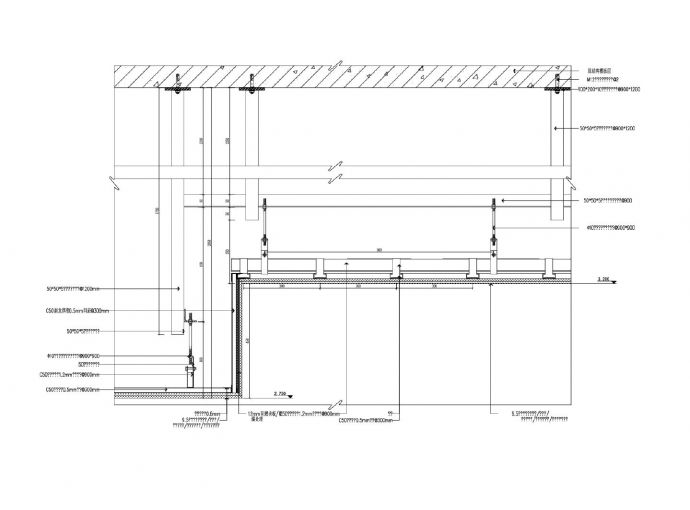 某某建筑走廊结构平面图CAD图_图1