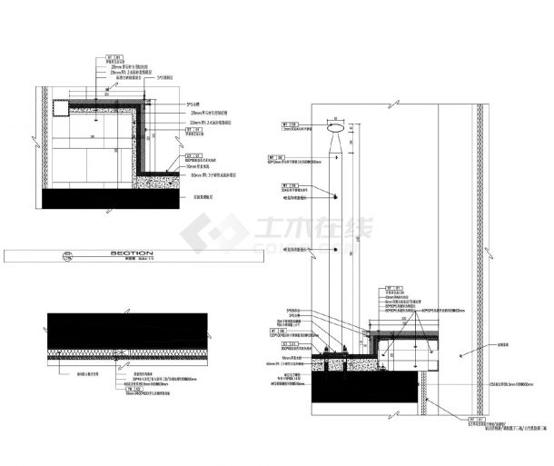 某某建筑走廊结构平面图CAD图-图二