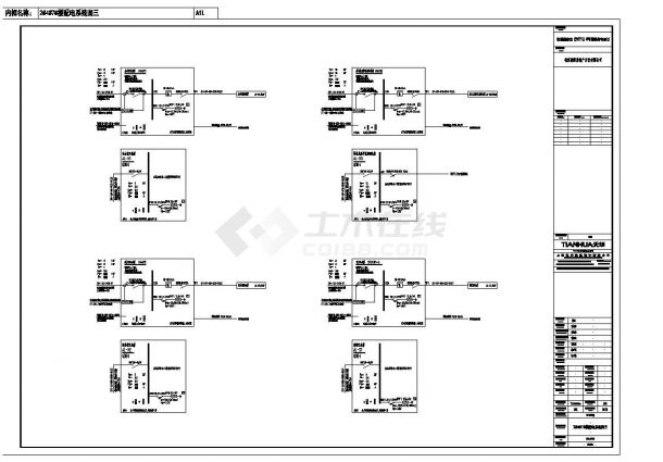 浙江省大型楼盘及配套设施电气CAD施工图-图一