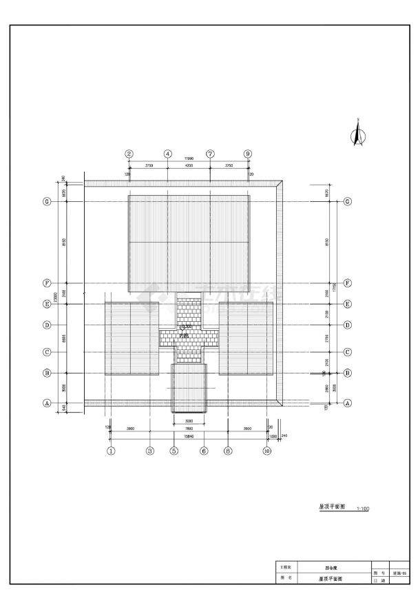 四合院建施设计CAD图.dwg-图二