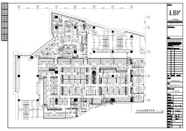 海底捞武汉群星城店机电设计项目-消防电气施工CAD图.dwg-图二