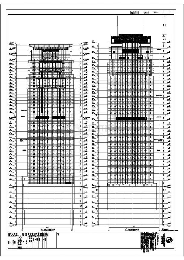 停工楼盘新建加固塔楼建筑施工图-图一