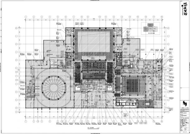 城市展览馆室内设计-B1 地下一层总平面CAD图-图二
