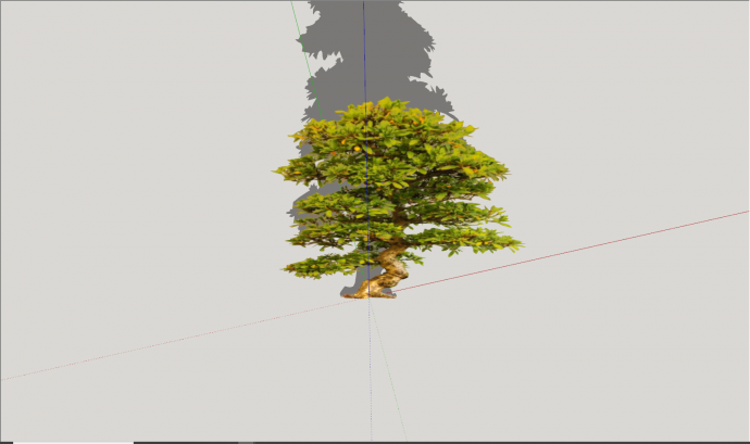 现代公园绿化造型树su模型_图1