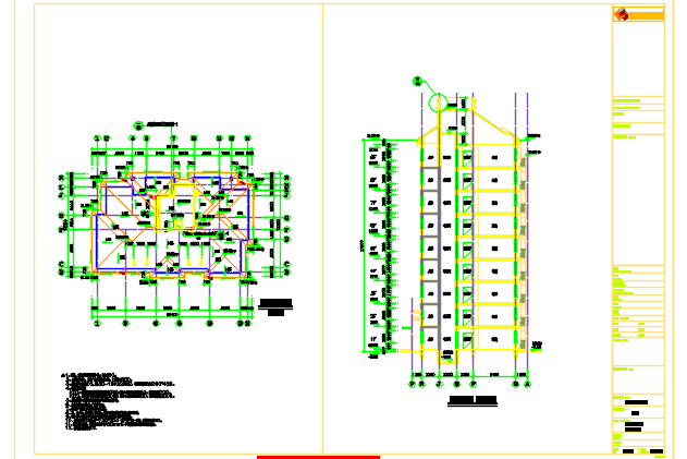安徽9层框架剪力墙结构住宅全套施工图_图1