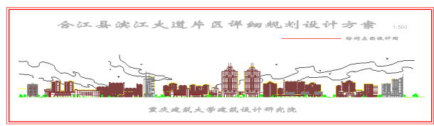 合江县滨江大道片区详细规划设计方案图-图二