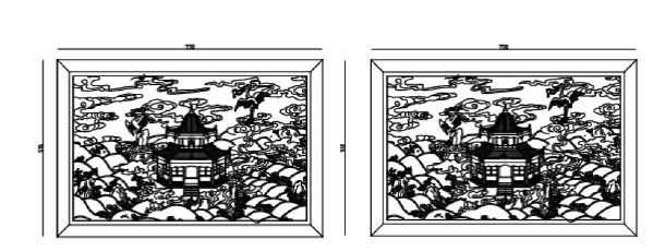 某地经典款挂屏结构设计图-图一