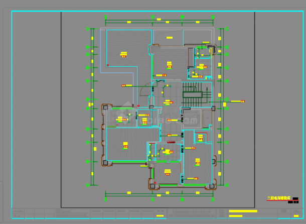  Plan of the second floor of the interior decoration of the new Chinese style villa - Figure 1